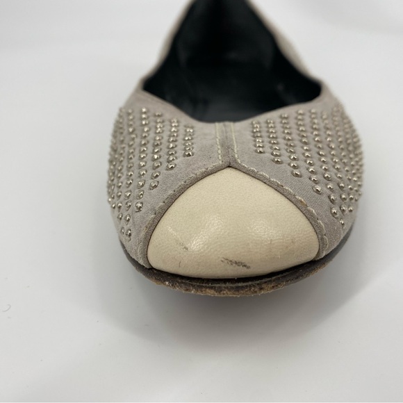 Balenciaga y2k Gray Studded Ballet Flats - Picture 14 of 16